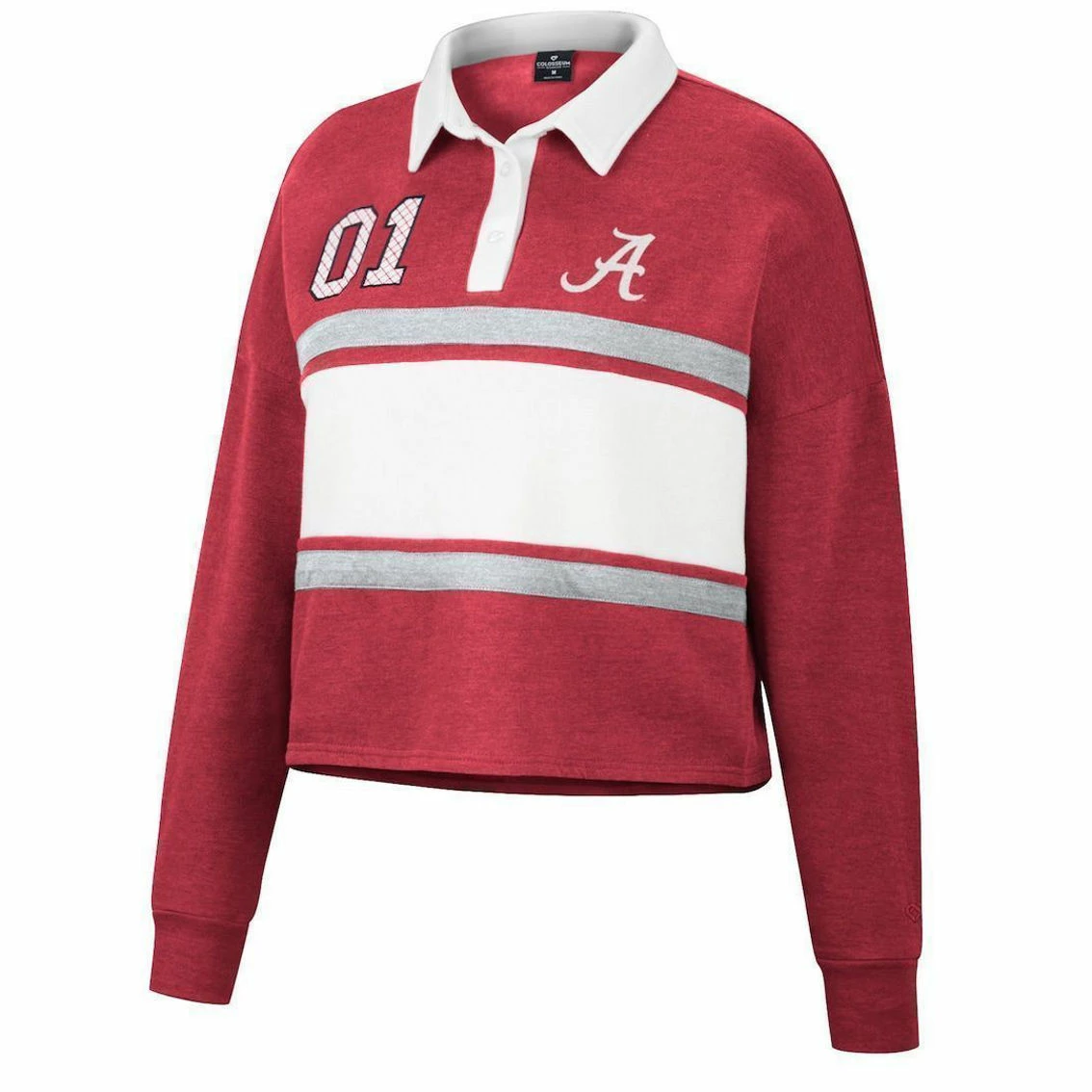 Colosseum Women's Crimson Alabama Crimson Tide I Love My Job Rugby Long Sleeve Shirt 5 Colosseum Women's Crimson Alabama Crimson Tide I Love My Job Rugby Long Sleeve Shirt - Image 3