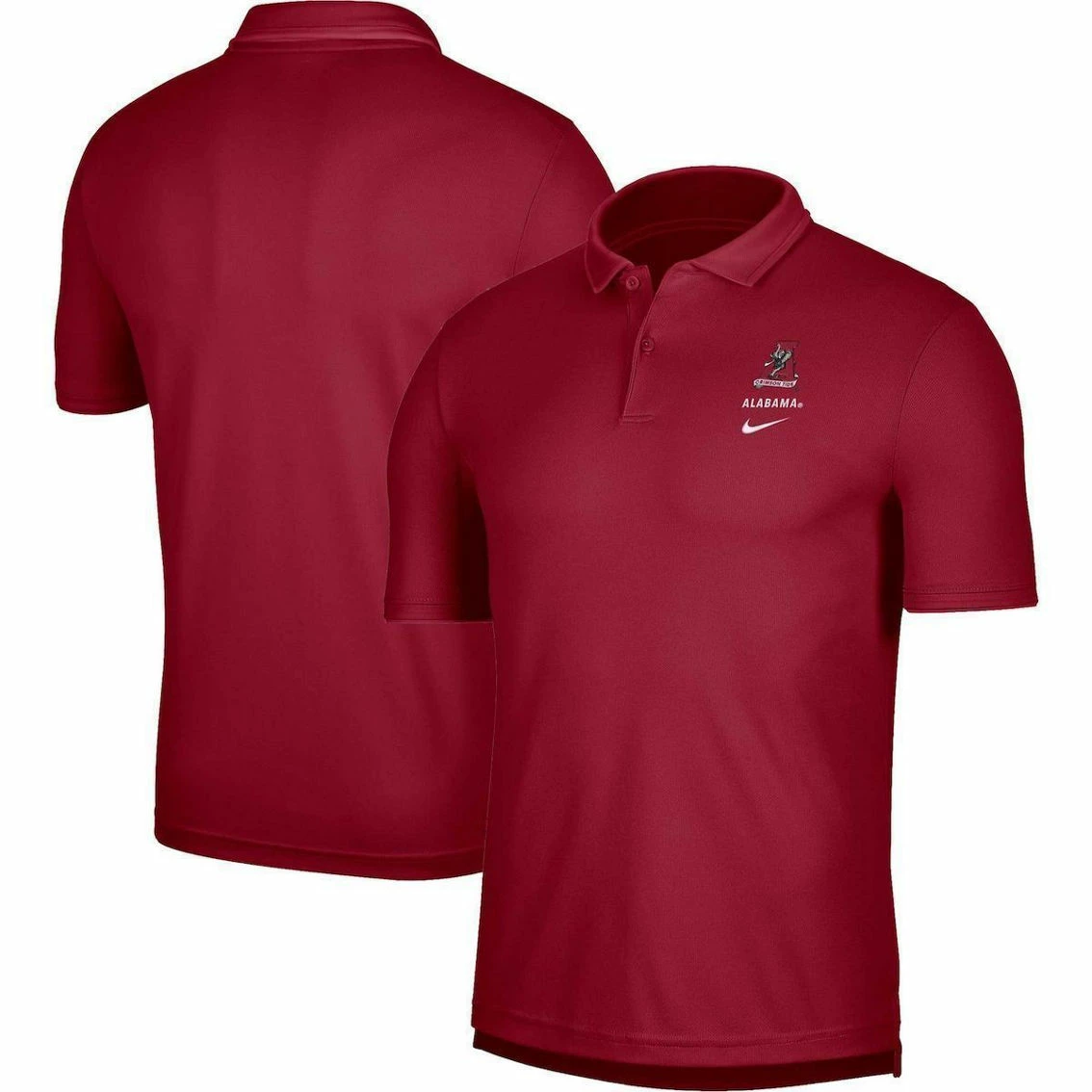 Nike Men's Crimson Alabama Crimson Tide UV Performance Polo 4 Nike Men's Crimson Alabama Crimson Tide UV Performance Polo - Image 2