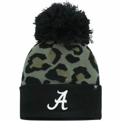 '47 Women's Hunter Green Alabama Crimson Tide Bagheera Cuffed Knit Hat With Pom