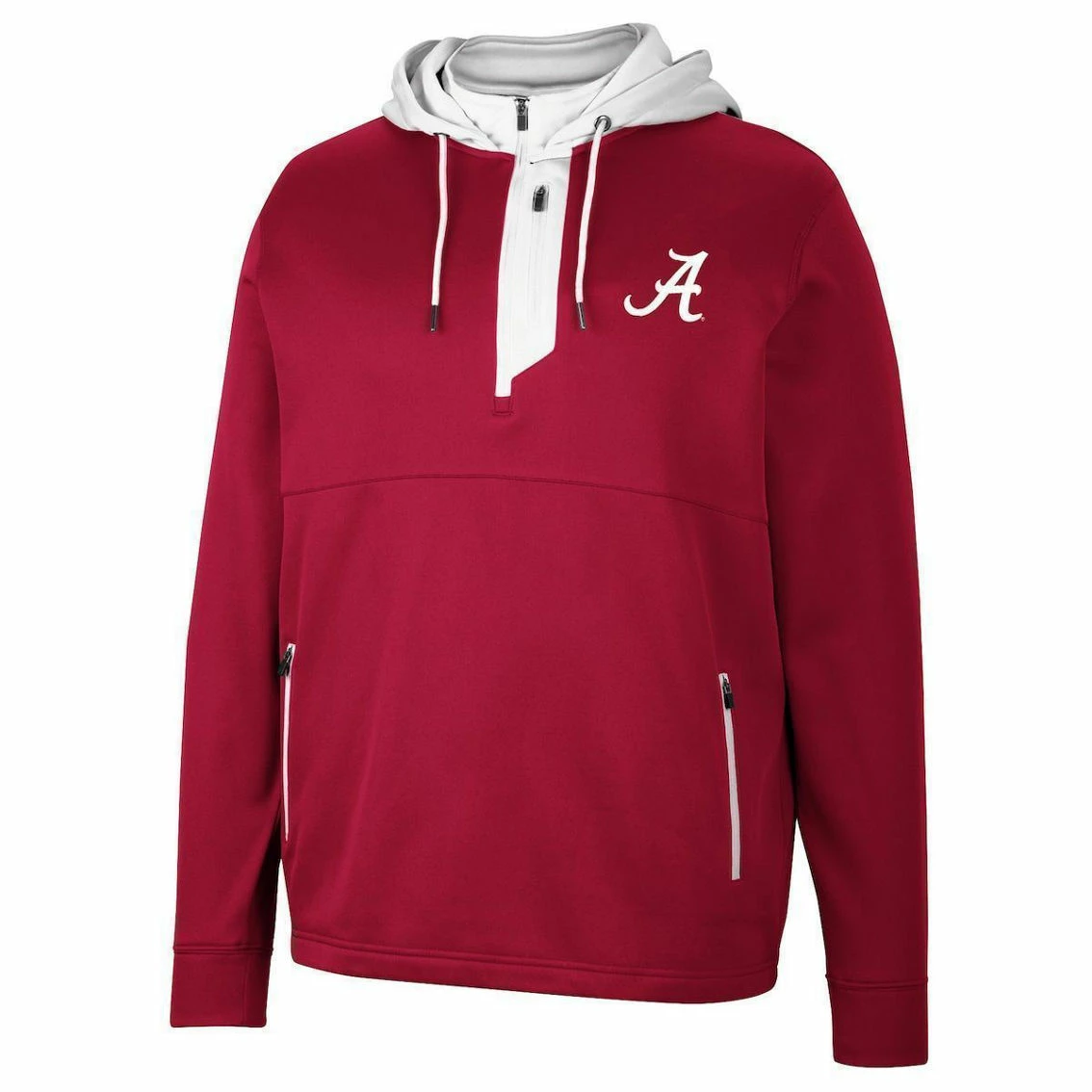 Colosseum Men's Crimson Alabama Crimson Tide Luge 3.0 Quarter-Zip Hoodie 5 Colosseum Men's Crimson Alabama Crimson Tide Luge 3.0 Quarter-Zip Hoodie - Image 3
