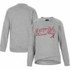 Colosseum Youth Heather Gray Alabama Crimson Tide Whohoopers Bling Crossover Pullover Sweatshirt -Nike Sales Store DSCO1151103303 1927