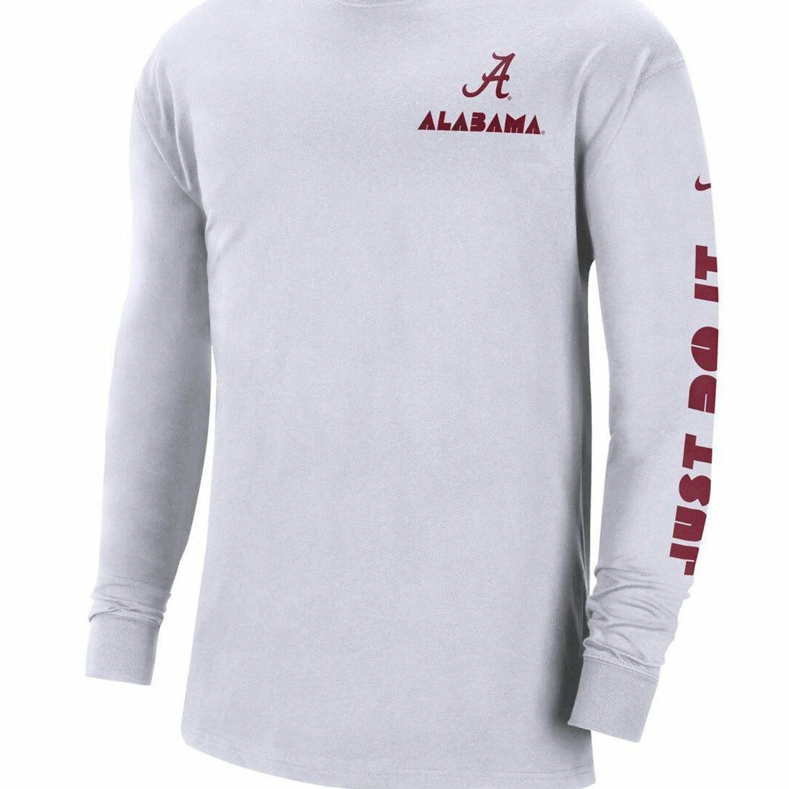 Nike Men's White Alabama Crimson Tide Heritage Max 90 Long Sleeve T-Shirt 5 Nike Men's White Alabama Crimson Tide Heritage Max 90 Long Sleeve T-Shirt - Image 3