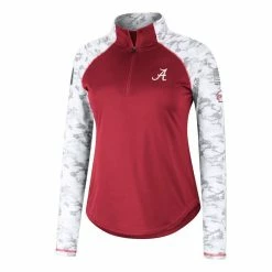 Women's Colosseum Crimson Alabama Crimson Tide OHT Military Appreciation Flash Arctic Camo Raglan Quarter-Zip Jacket 8 Women's Colosseum Crimson Alabama Crimson Tide OHT Military Appreciation Flash Arctic Camo Raglan Quarter-Zip Jacket -Nike Sales Store DSCO1151103723 2840 ALT2