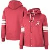 Colosseum Women's Crimson Alabama Crimson Tide Mia Striped Full-Snap Hoodie Jacket 1 Colosseum Women's Crimson Alabama Crimson Tide Mia Striped Full-Snap Hoodie Jacket -Nike Sales Store DSCO1151536415 2840