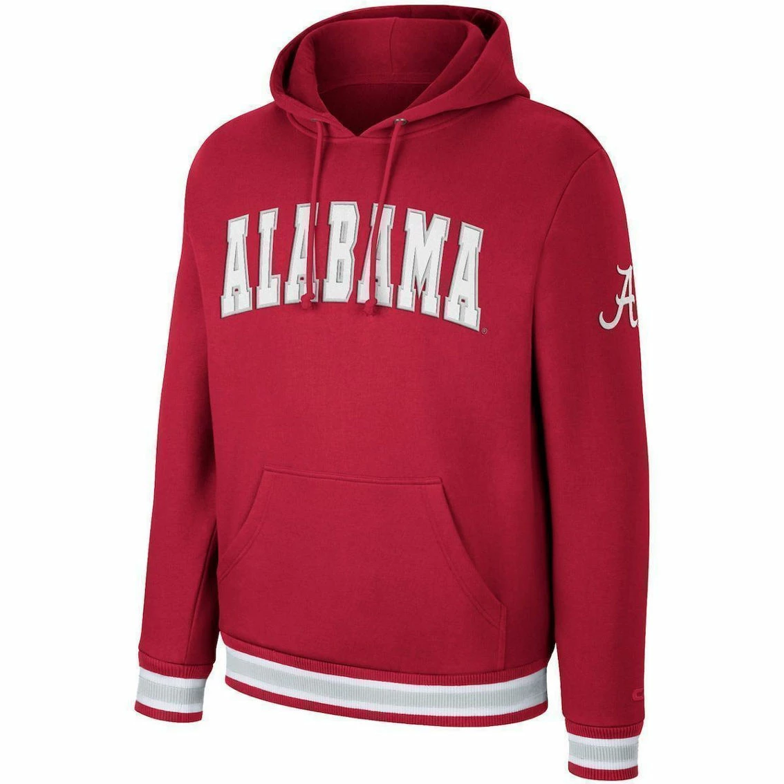 Men's Colosseum Crimson Alabama Crimson Tide Varsity Arch Pullover Hoodie 5 Men's Colosseum Crimson Alabama Crimson Tide Varsity Arch Pullover Hoodie - Image 3