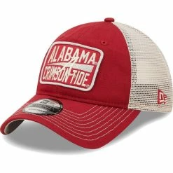 New Era Men's Crimson/Natural Alabama Crimson Tide Devoted 9TWENTY Adjustable Hat