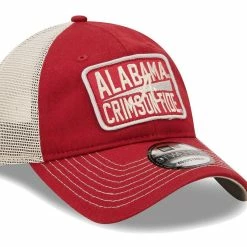 New Era Men's Crimson/Natural Alabama Crimson Tide Devoted 9TWENTY Adjustable Hat -Nike Sales Store DSCO1151958663 2840 ALT3