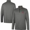 Men's Colosseum Charcoal Alabama Crimson Tide Logo Quarter-Zip Windshirt -Nike Sales Store DSCO1152433623 1904