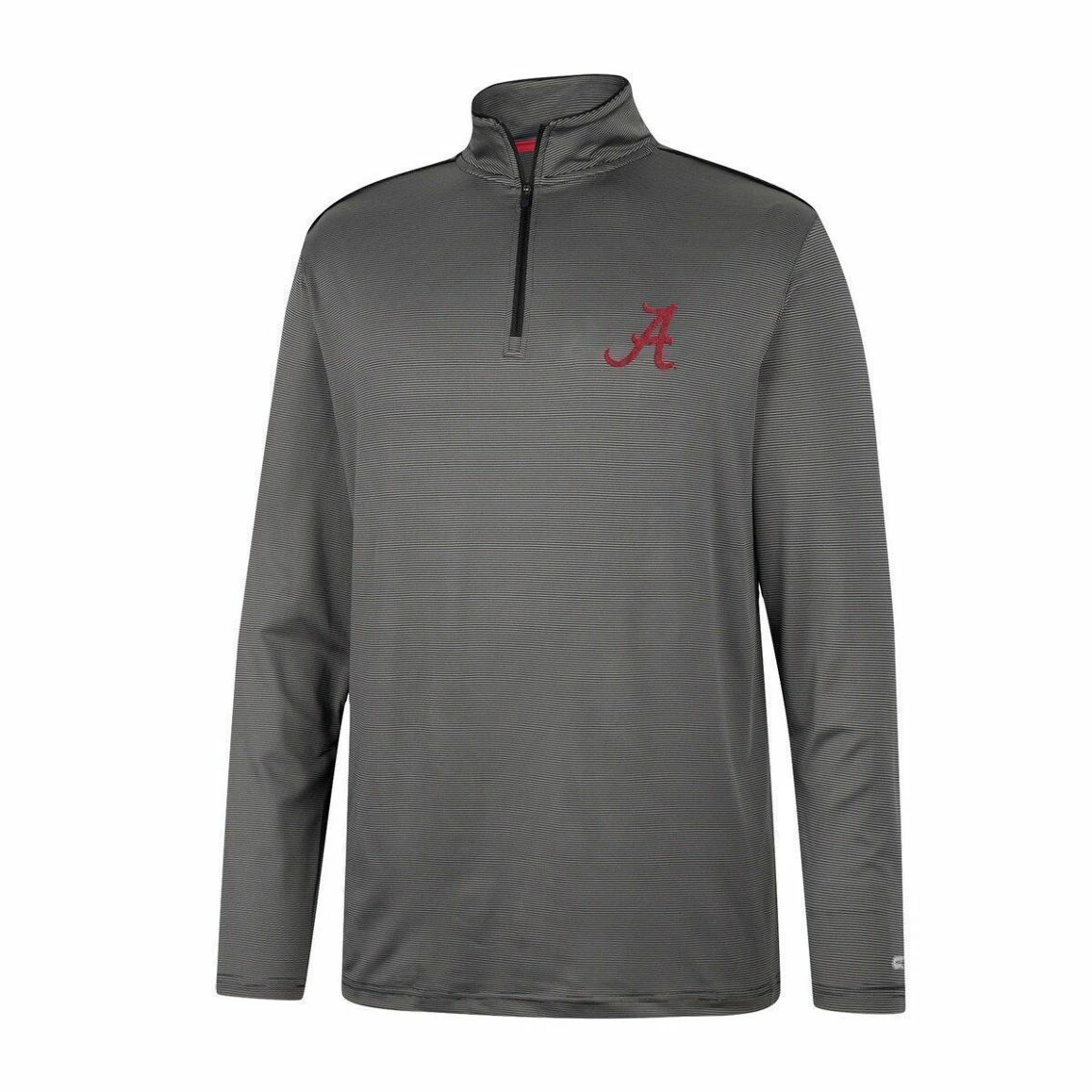 Men's Colosseum Charcoal Alabama Crimson Tide Logo Quarter-Zip Windshirt 5 Men's Colosseum Charcoal Alabama Crimson Tide Logo Quarter-Zip Windshirt - Image 3
