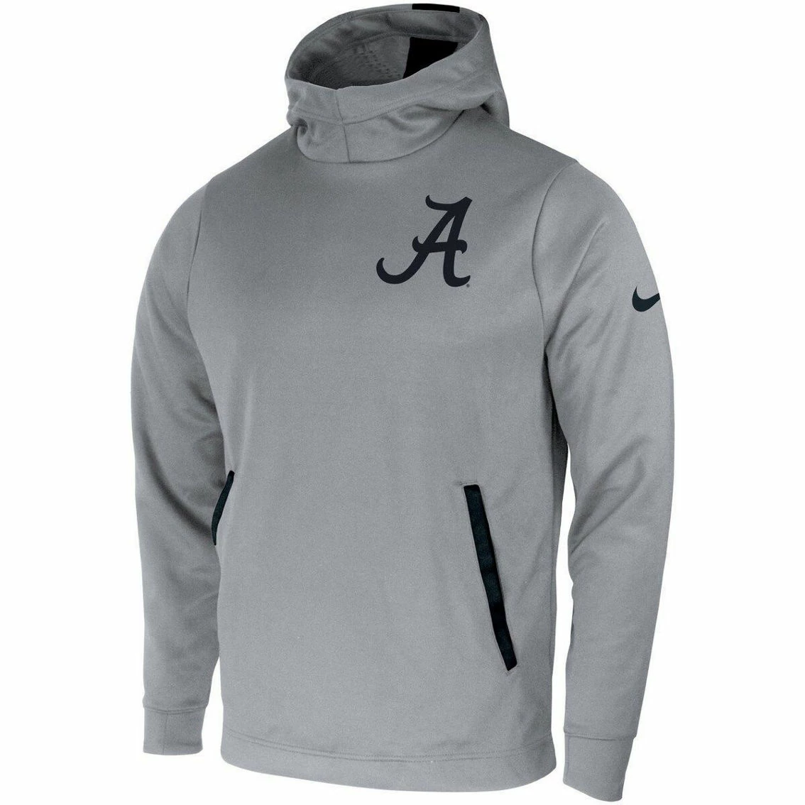 Men's Nike Gray Alabama Crimson Tide 2-Hit Performance Pullover Hoodie 5 Men's Nike Gray Alabama Crimson Tide 2-Hit Performance Pullover Hoodie - Image 3