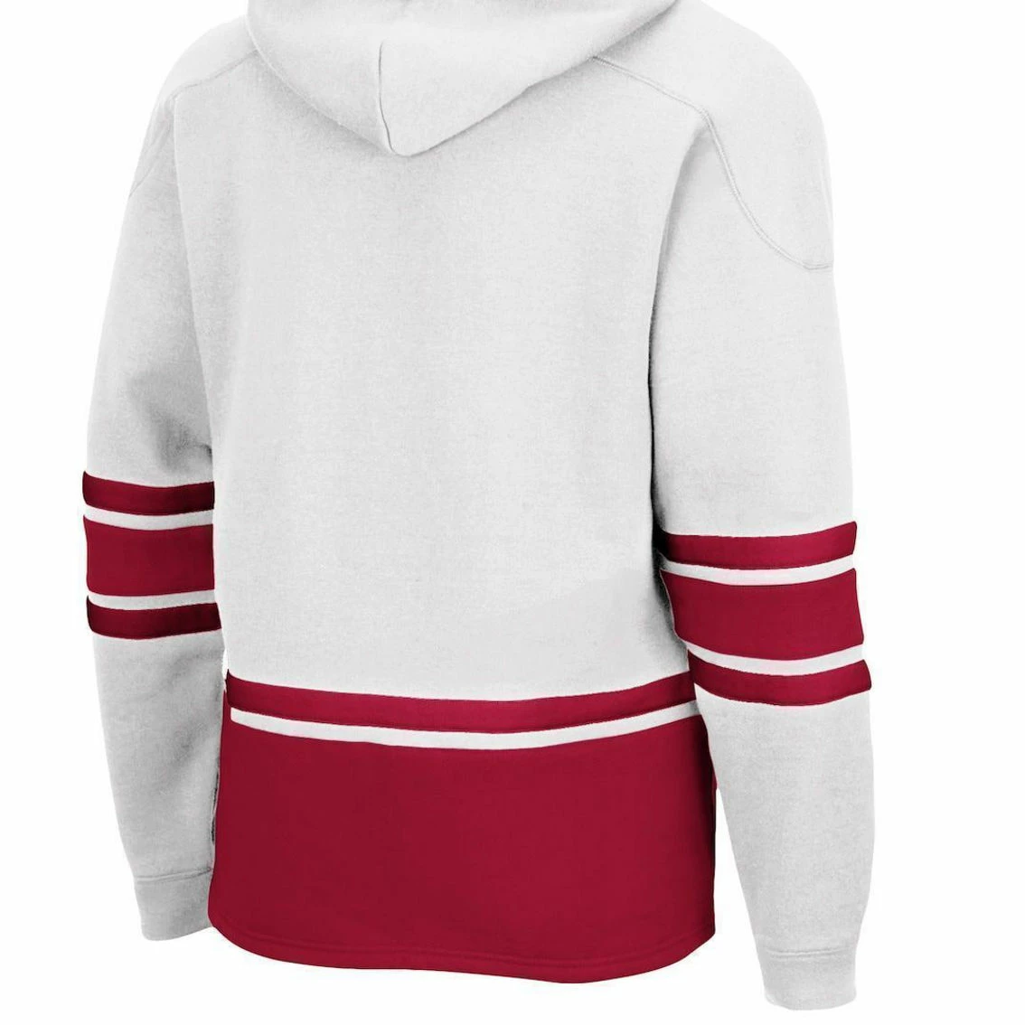Colosseum Men's White Alabama Crimson Tide Lace Up 3.0 Pullover Hoodie 6 Colosseum Men's White Alabama Crimson Tide Lace Up 3.0 Pullover Hoodie - Image 4