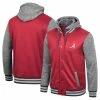 Colosseum Men's Crimson Alabama Crimson Tide Robinson Hoodie Full-Snap Jacket