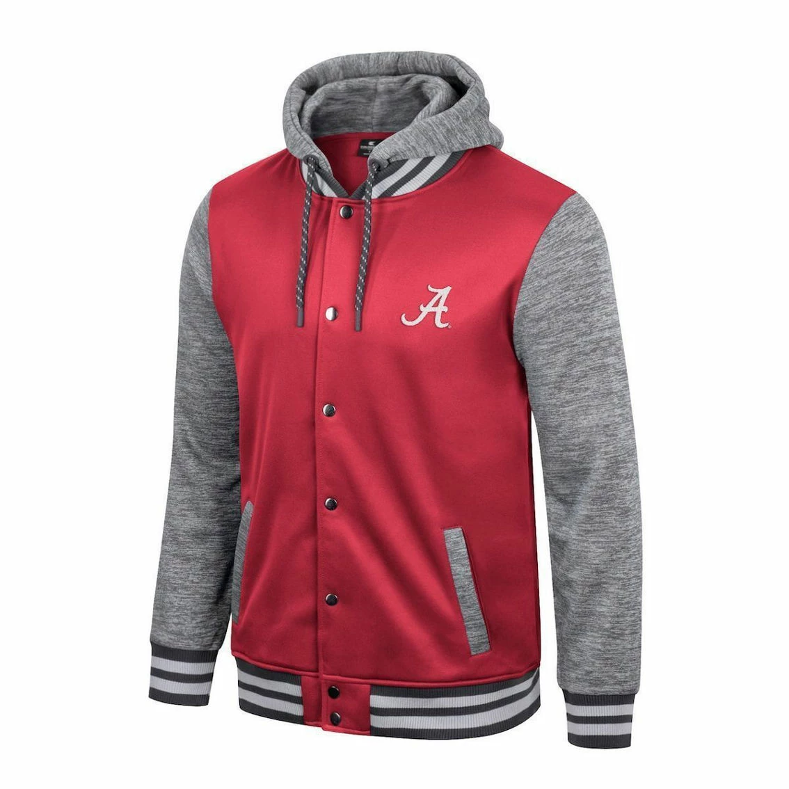 Colosseum Men's Crimson Alabama Crimson Tide Robinson Hoodie Full-Snap Jacket 5 Colosseum Men's Crimson Alabama Crimson Tide Robinson Hoodie Full-Snap Jacket - Image 3