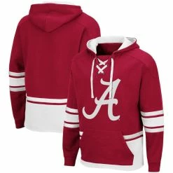 Colosseum Men's Crimson Alabama Crimson Tide Lace Up 3.0 Pullover Hoodie