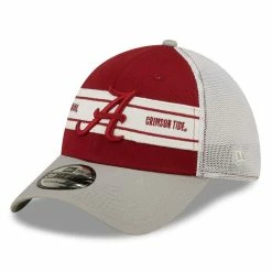 New Era Men's Crimson/Gray Alabama Crimson Tide Banded 39THIRTY Flex Hat