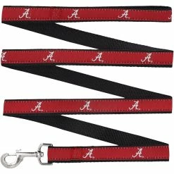 StadiumSpot Alabama Crimson Tide 4' Narrow Dog Leash