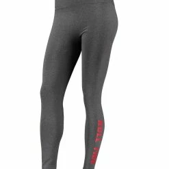ZooZatz Women's Charcoal Alabama Crimson Tide Fleece Lined 2.0 Leggings