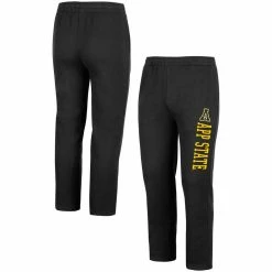 Colosseum Men's Black Appalachian State Mountaineers Fleece Pants