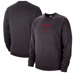 Nike Men's Charcoal Alabama Crimson Tide Campus Block Club Pullover Sweatshirt 7 Nike Men's Charcoal Alabama Crimson Tide Campus Block Club Pullover Sweatshirt -Nike Sales Store DSCO1153009405 1904 ALT1