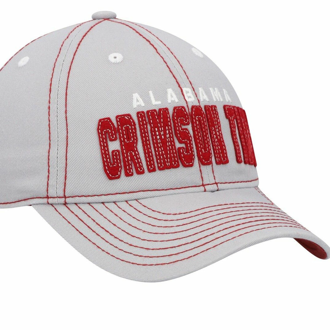 Outerstuff Youth Gray Alabama Crimson Tide Old School Slouch Adjustable Hat 6 Outerstuff Youth Gray Alabama Crimson Tide Old School Slouch Adjustable Hat - Image 4