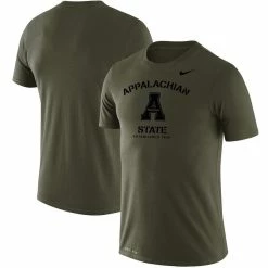 Nike Sales 18 Men's Nike Olive Appalachian State Mountaineers Stencil Arch Performance T-Shirt