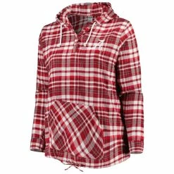 Profile Women's Crimson/Gray Alabama Crimson Tide Plus Size Mainstay Plaid Henley Raglan Pullover Hoodie 8 Profile Women's Crimson/Gray Alabama Crimson Tide Plus Size Mainstay Plaid Henley Raglan Pullover Hoodie -Nike Sales Store DSCO1153012764 2840 ALT2