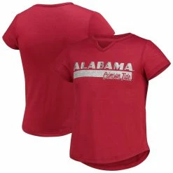 Girls Youth Colosseum Crimson Alabama Crimson Tide Dolores Keyhole T-Shirt