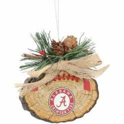 FOCO Alabama Crimson Tide Ball Stump Ornament