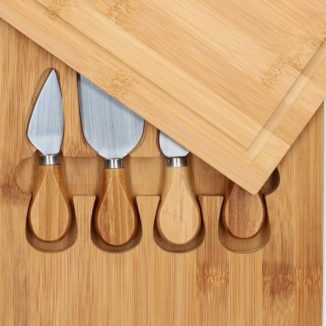 The Memory Company Alabama Crimson Tide Bamboo Cutting & Serving Board With Utensils Set 5 The Memory Company Alabama Crimson Tide Bamboo Cutting & Serving Board With Utensils Set - Image 3