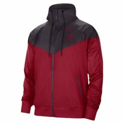 Nike Men's Charcoal/Crimson Alabama Crimson Tide Windrunner Raglan Full-Zip Jacket 8 Nike Men's Charcoal/Crimson Alabama Crimson Tide Windrunner Raglan Full-Zip Jacket -Nike Sales Store DSCO1153016819 2840 ALT2
