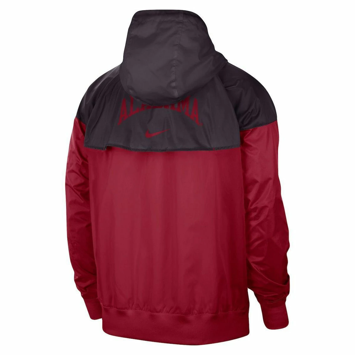 Nike Men's Charcoal/Crimson Alabama Crimson Tide Windrunner Raglan Full-Zip Jacket 6 Nike Men's Charcoal/Crimson Alabama Crimson Tide Windrunner Raglan Full-Zip Jacket - Image 4