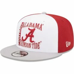 Men's New Era White/Crimson Alabama Crimson Tide Retro Sport 9FIFTY Snapback Hat