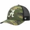 '47 Men's Camo/Black Alabama Crimson Tide Team Logo Trucker Snapback Hat -Nike Sales Store DSCO1153018883 4273
