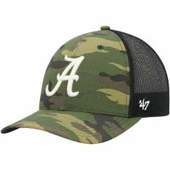 '47 Men's Camo/Black Alabama Crimson Tide Team Logo Trucker Snapback Hat