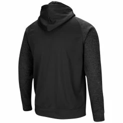 Colosseum Men's Black Alabama Crimson Tide Blackout 3.0 Tonal Raglan Full-Zip Hoodie -Nike Sales Store DSCO1153019477 1007 ALT3