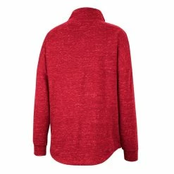 Colosseum Women's Crimson Alabama Crimson Tide Natalie Speckled Quarter-Snap Top -Nike Sales Store DSCO1153019624 2840 ALT3