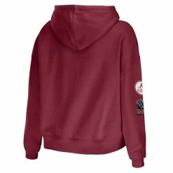 WEAR By Erin Andrews Women's Crimson Alabama Crimson Tide Mixed Media Cropped Pullover Hoodie 9 WEAR By Erin Andrews Women's Crimson Alabama Crimson Tide Mixed Media Cropped Pullover Hoodie -Nike Sales Store DSCO1153021199 2840 ALT3