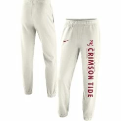 Men's Nike Cream Alabama Crimson Tide Saturday Fleece Pants
