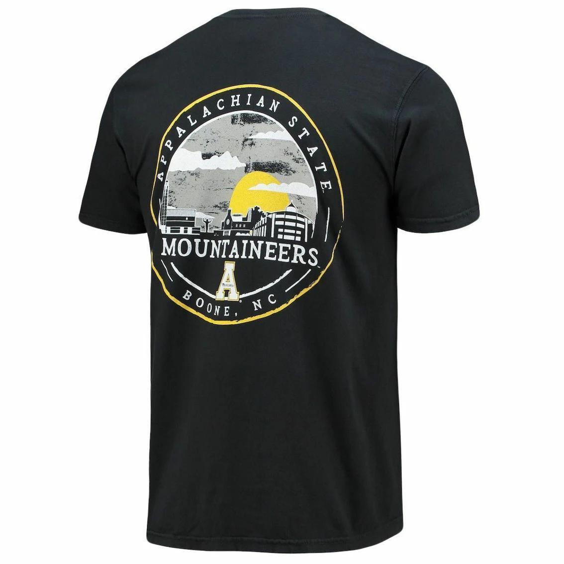 Image One Men's Black Appalachian State Mountaineers Circle Campus Scene T-Shirt 6 Image One Men's Black Appalachian State Mountaineers Circle Campus Scene T-Shirt - Image 4