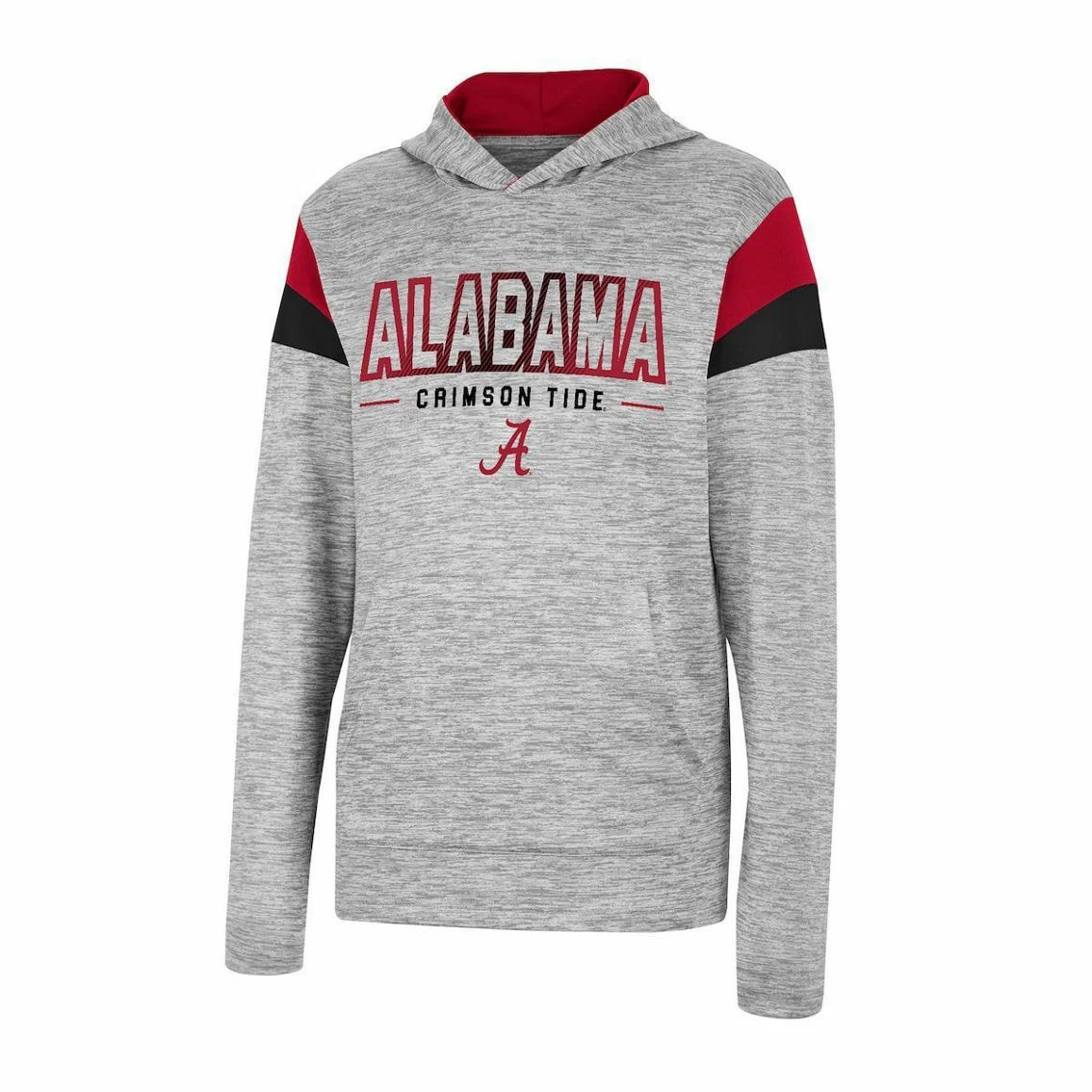 Colosseum Youth Heather Gray Alabama Crimson Tide Tartookas Long Sleeve Hoodie T-Shirt 5 Colosseum Youth Heather Gray Alabama Crimson Tide Tartookas Long Sleeve Hoodie T-Shirt - Image 3