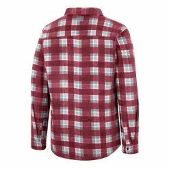 Men's Colosseum Crimson/White Alabama Crimson Tide Ellis Plaid Full-Snap Shirt Jacket -Nike Sales Store DSCO1153022988 M9JC ALT3