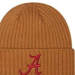 New Era Men's Light Brown Alabama Crimson Tide Core Classic Cuffed Knit Hat