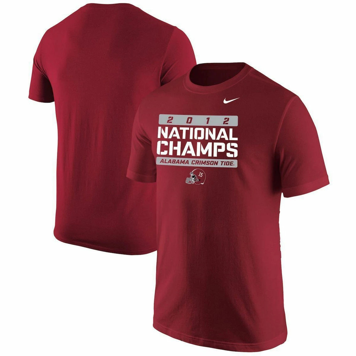 Nike Men's Crimson Alabama Crimson Tide 2012 National S T-Shirt 3 Nike Men's Crimson Alabama Crimson Tide 2012 National S T-Shirt