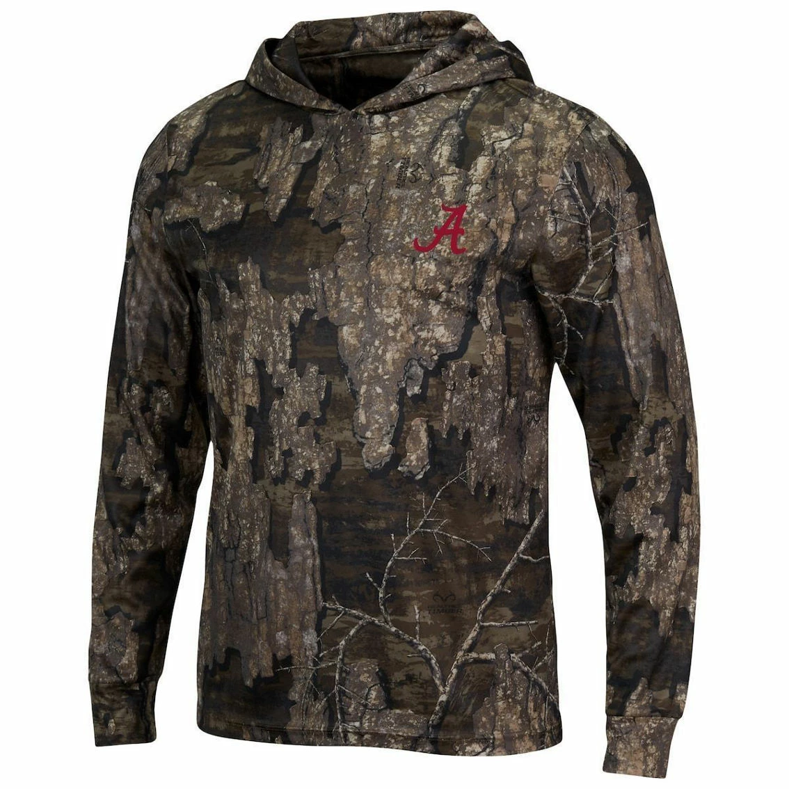 Colosseum Men's Realtree Camo Alabama Crimson Tide Long Sleeve Hoodie T-Shirt 5 Colosseum Men's Realtree Camo Alabama Crimson Tide Long Sleeve Hoodie T-Shirt - Image 3