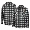 Men's Colosseum Black/White Appalachian State Mountaineers Ellis Plaid Full-Snap Shirt Jacket -Nike Sales Store DSCO1153026596 1007