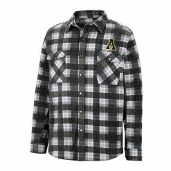 Men's Colosseum Black/White Appalachian State Mountaineers Ellis Plaid Full-Snap Shirt Jacket 8 Men's Colosseum Black/White Appalachian State Mountaineers Ellis Plaid Full-Snap Shirt Jacket -Nike Sales Store DSCO1153026596 1007 ALT2