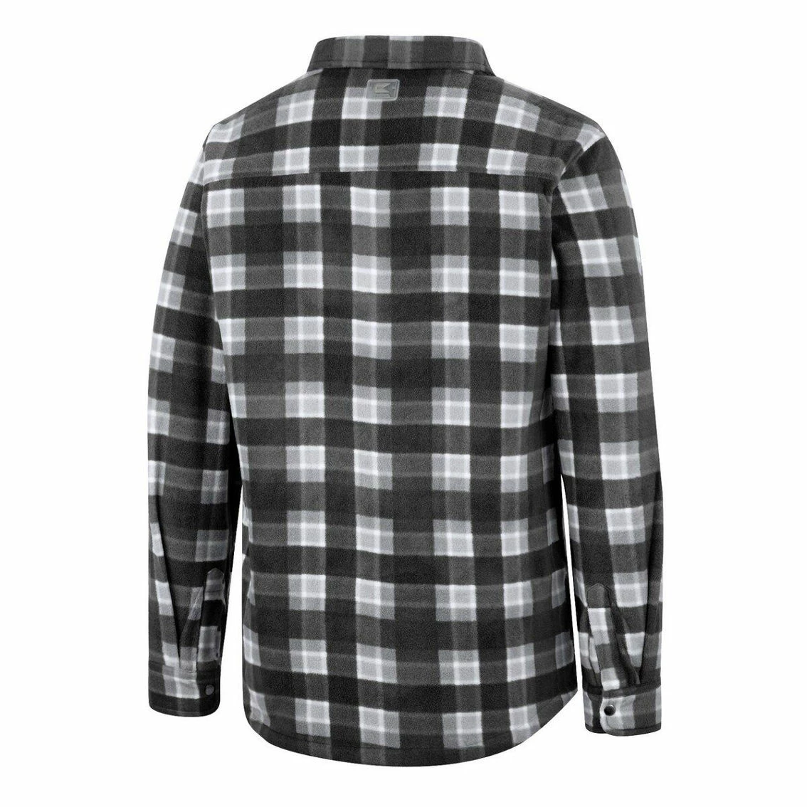 Men's Colosseum Black/White Appalachian State Mountaineers Ellis Plaid Full-Snap Shirt Jacket 6 Men's Colosseum Black/White Appalachian State Mountaineers Ellis Plaid Full-Snap Shirt Jacket - Image 4