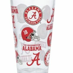 The Memory Company Alabama Crimson Tide 16oz. Allover Print Pint Glass