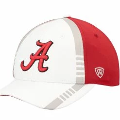 Top Of The World Men's White/Crimson Alabama Crimson Tide Iconic Flex Hat -Nike Sales Store DSCO1153549899 3550 ALT1