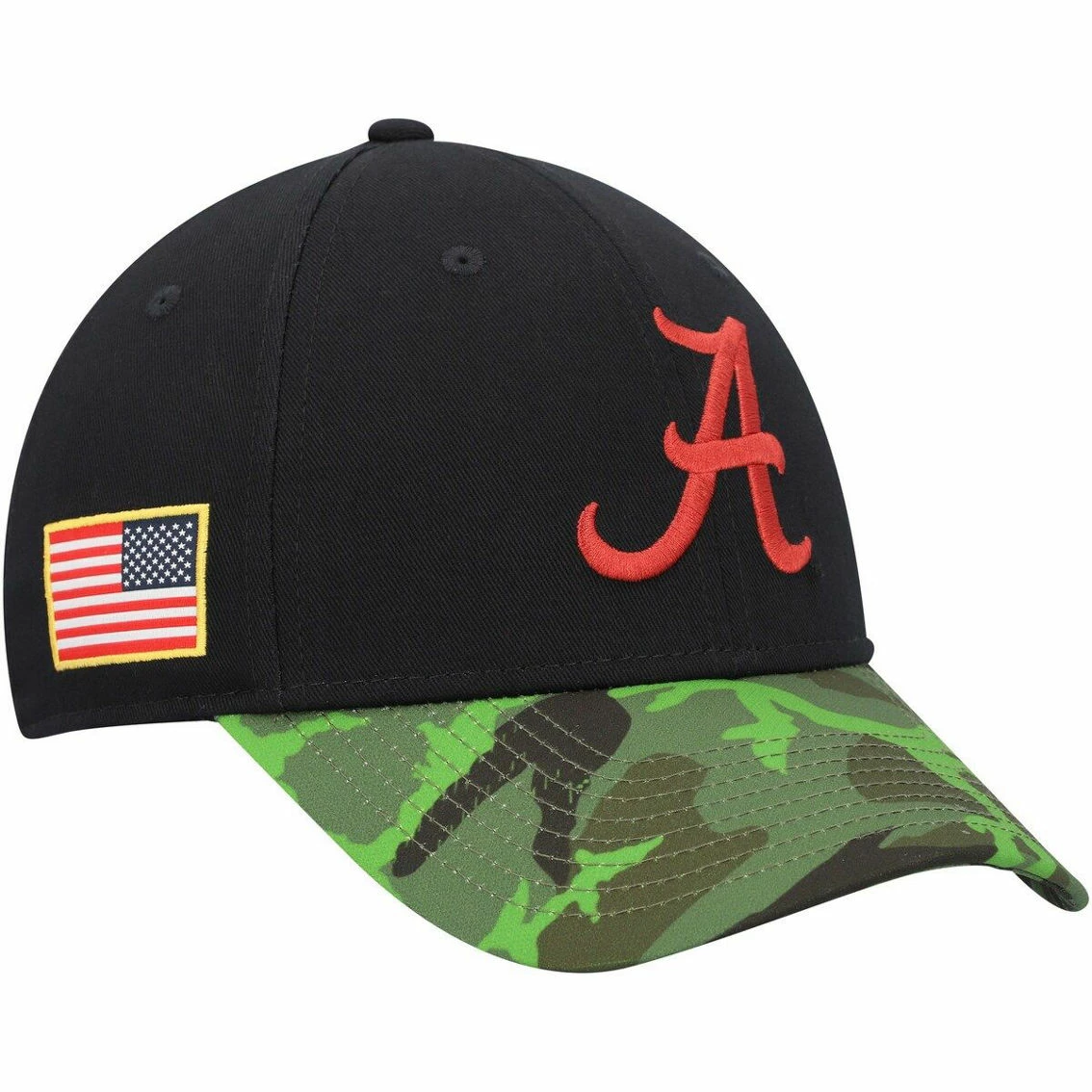 Nike Men's Black/Camo Alabama Crimson Tide Veterans Day 2Tone Legacy91 Adjustable Hat 4 Nike Men's Black/Camo Alabama Crimson Tide Veterans Day 2Tone Legacy91 Adjustable Hat - Image 2